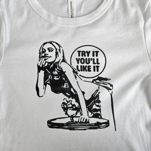 mythsprints: “try it” baby tee - Picture 4 of 6